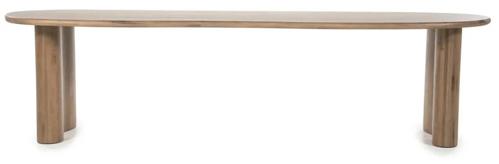 Eleonora Josh Organische Eettafel Bruin Eiken 300 Cm - 300 X 110cm.