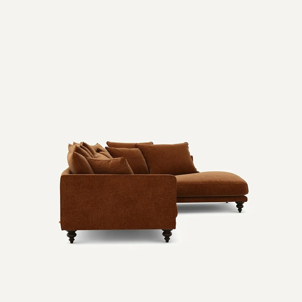 Chenille fluwelen hoekbank, Lazare