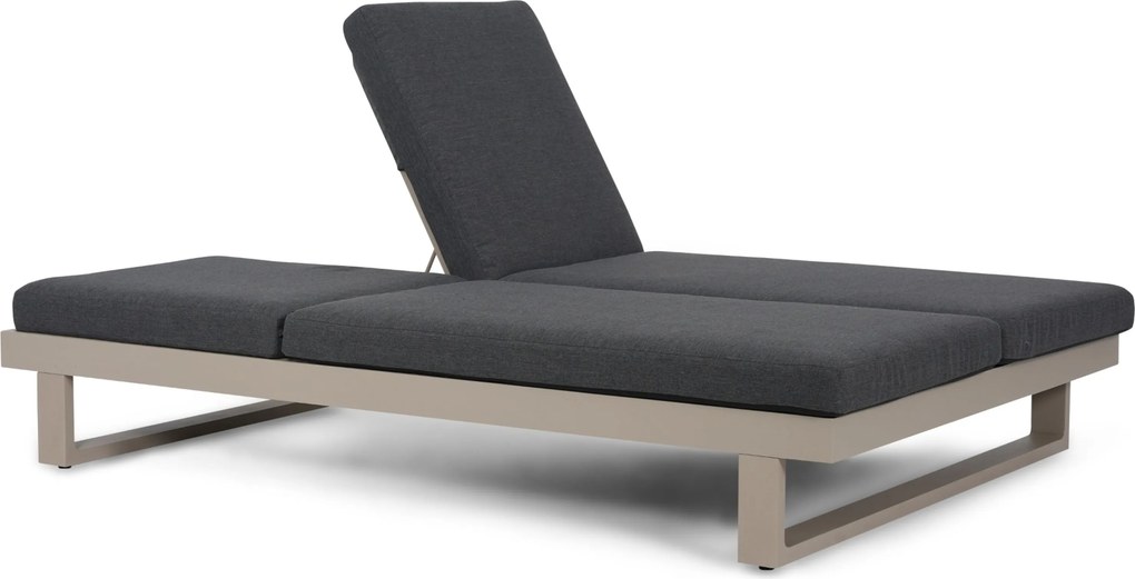 Lifestyle Garden Furniture Massimo Ligbed Met Kussen Loft/carbon Aluminium Taupe