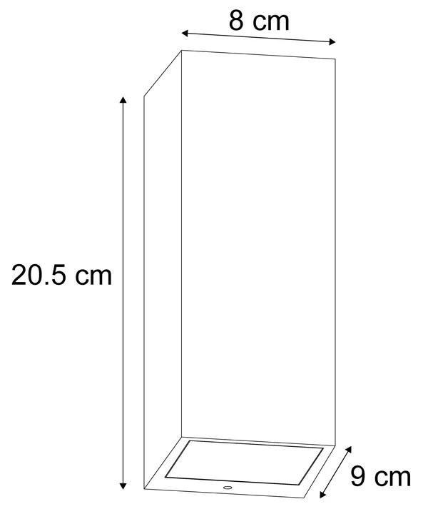 Scandinavische wandlamp hout 2-lichts GU10 70mm IP54 - Baleno