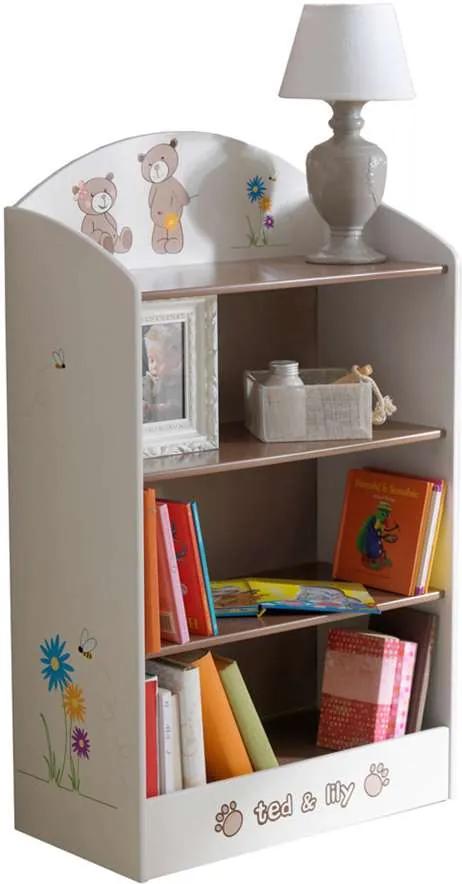 Demeyere boekenkast Ted & Lily - beige/bruin - 100x60x30 cm - Leen Bakker