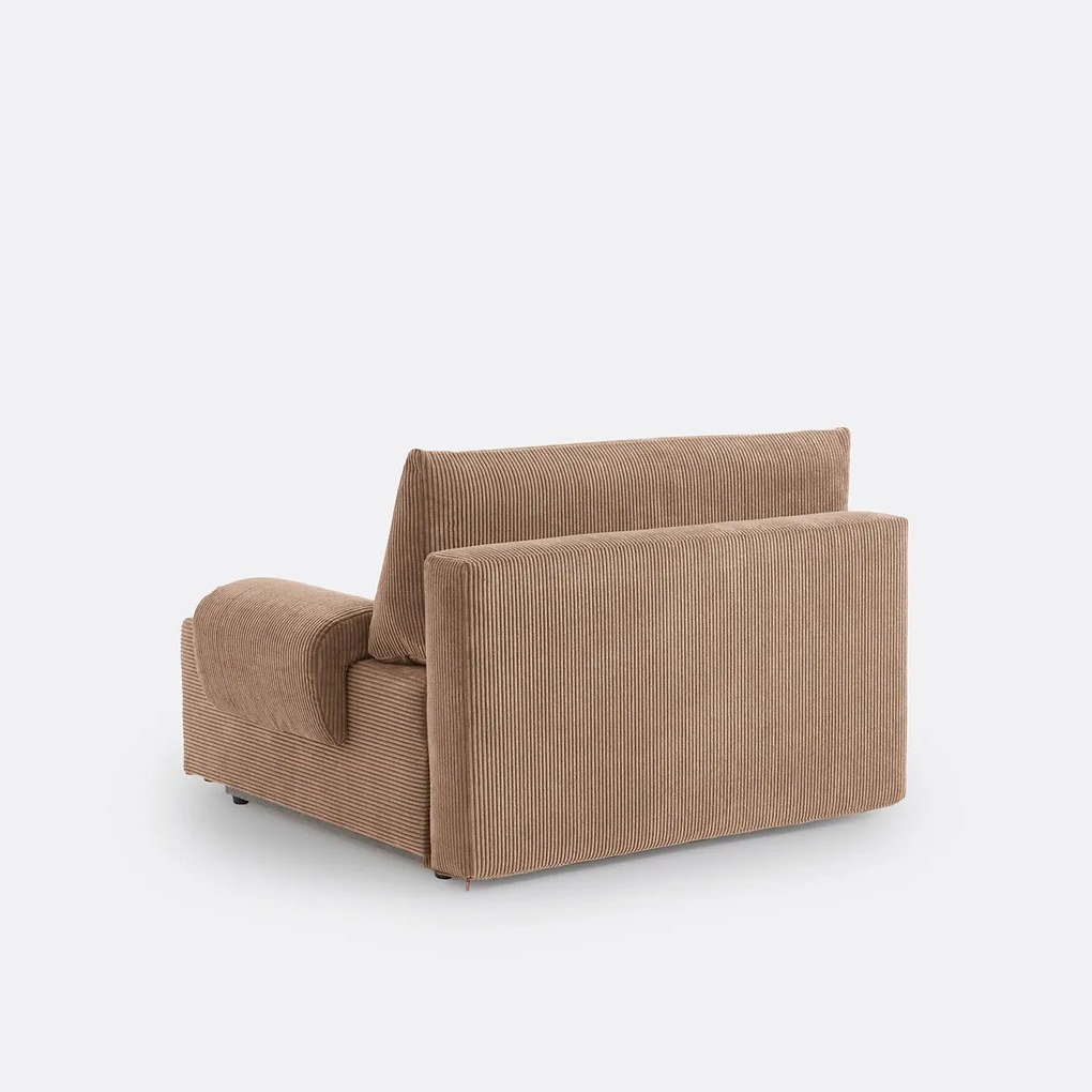 2-zits corduroy slaapbank met koffer, MAONA