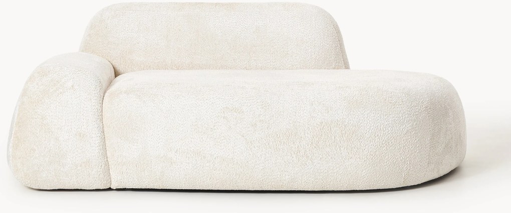 Teddy bouclé bank Wolke (2-zits) met chaise longue