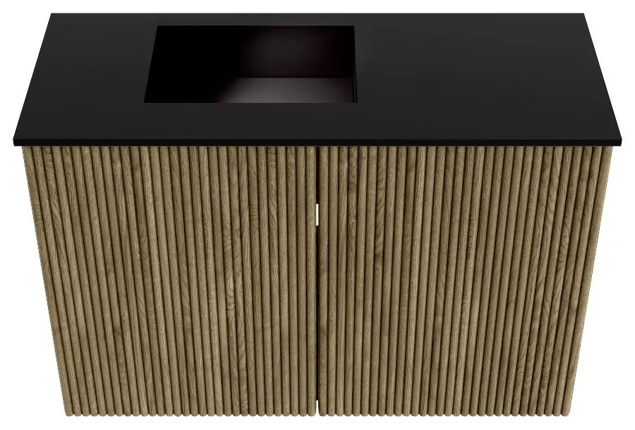 Mondiaz Joya 60cm toiletmeubel dusk met wastafel faye links 1 kraangat urban