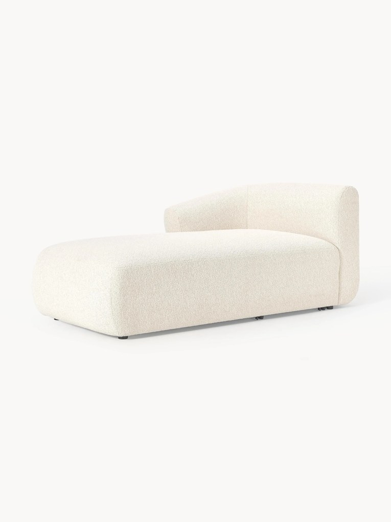Chaise longue hoekmodule Sofia uit bouclé