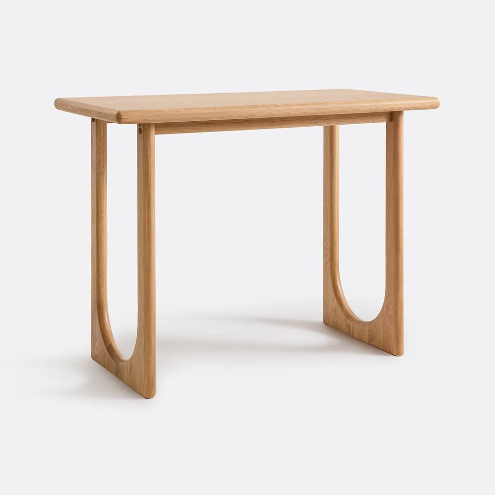 Bartafel, massief eiken en gefineerd, 140 cm breed, DOUVE