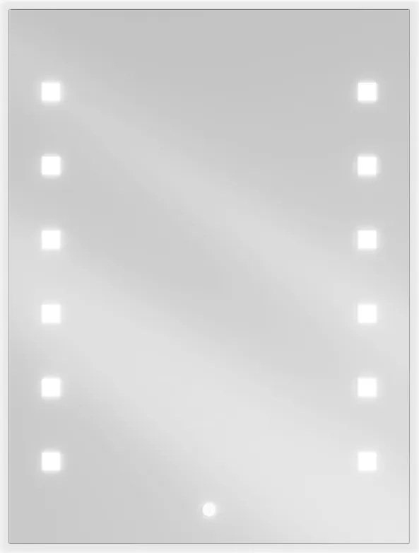 Mexen Ner verlichte badkamer spiegel 60 x 80 cm, LED 6000K, antivermogen - 9809-060-080-611-00