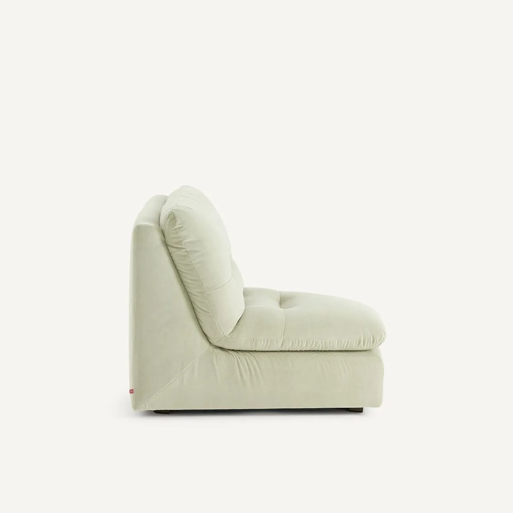 Modulaire hoek in stonewashed fluweel, GIULIANO