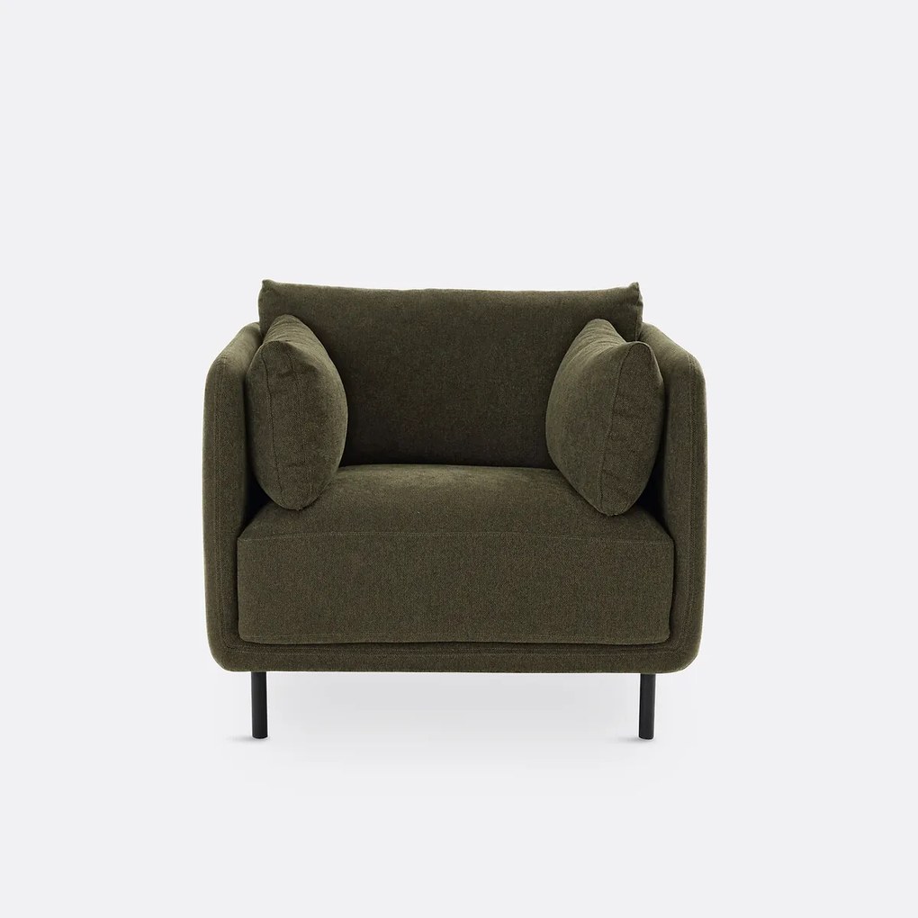 Fauteuil, stof met structuur, Victor