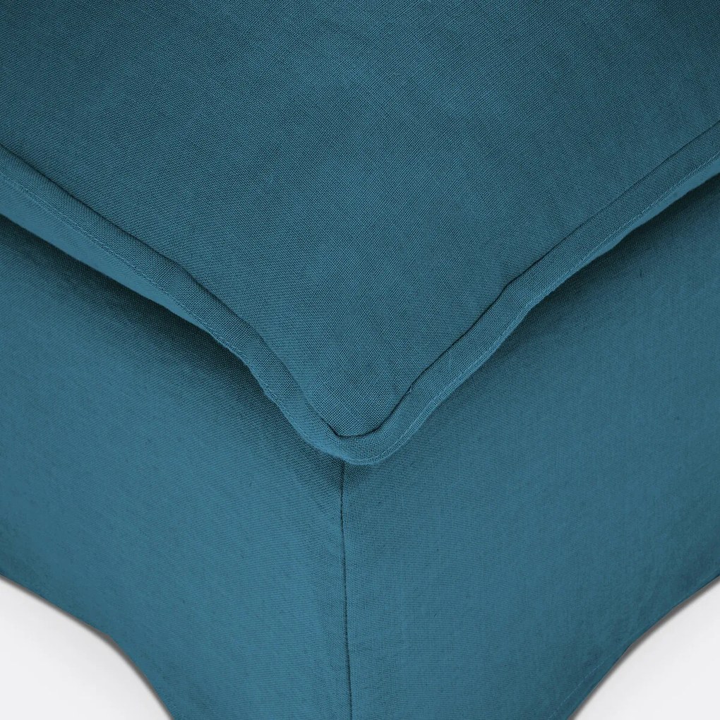 Poef, afneembare hoes, gekreukt linnen, ODNA