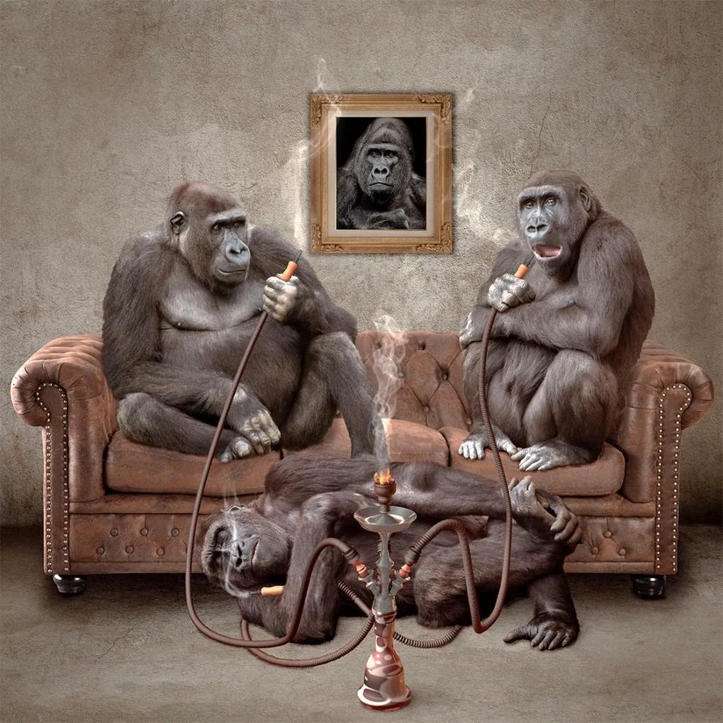 Schilderij apen
