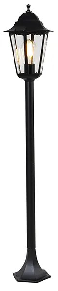 Staande buitenlantaarn zwart 120 cm IP44 - Havana Klassiek / Antiek E27 IP44 Buitenverlichting