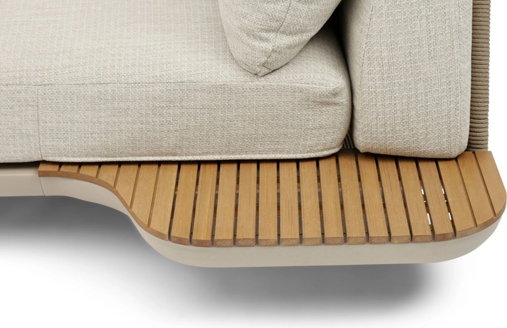 Hoek loungeset 5 personen Outdoor textiel Zand/Beige Coco Dunea