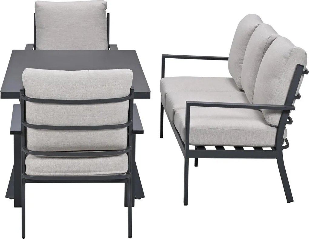 Garden Impressions Senja lounge dining set 4-delig - sandstone