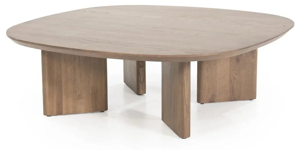 Eleonora Stef Salontafel Bruin Eiken 100 Cm - 100 X 100cm.