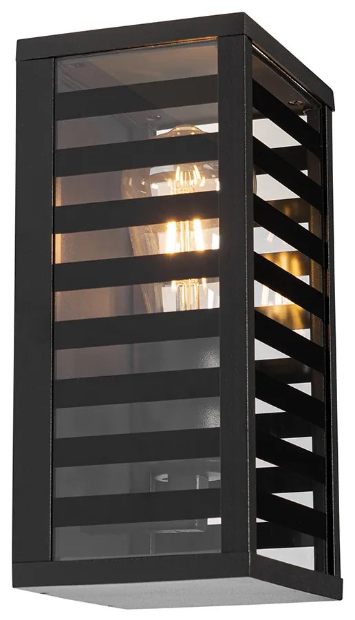 Moderne buiten wandlamp zwart 26 cm IP44 - Reims