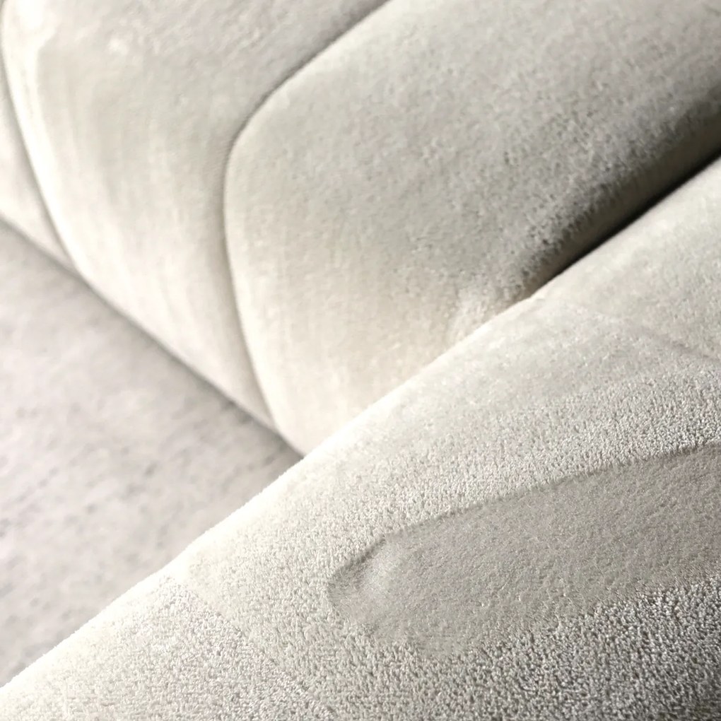 PEPP Interiors Wave Zachte Stof Hoekbank Vacht Wit