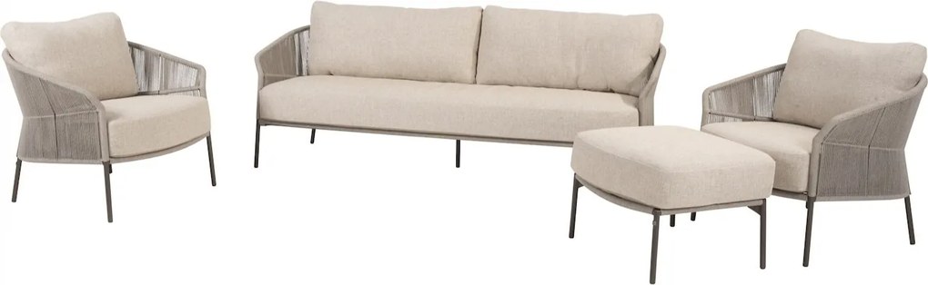 Florence stoel bank loungeset 4 delig rope terre Taste 4SO