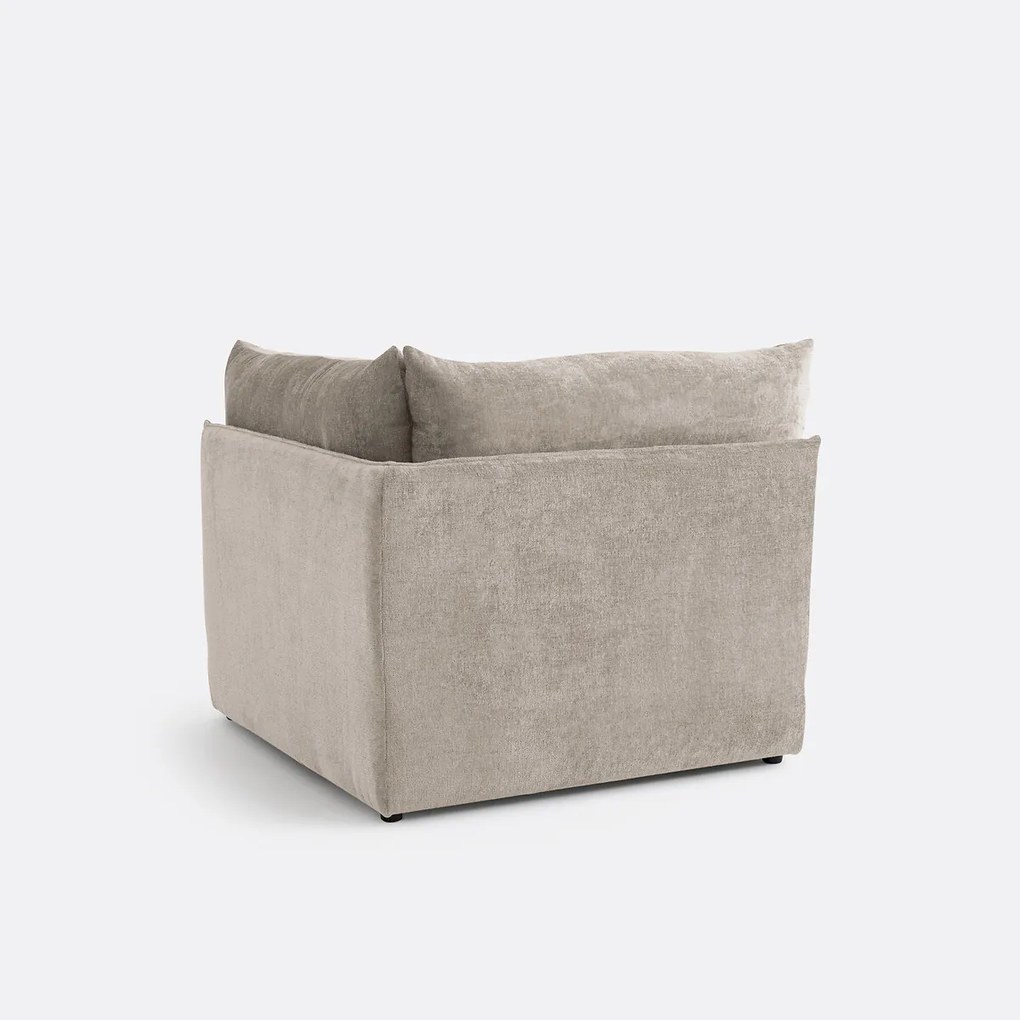 Modulaire bank in getextureerd fluweel, Malo