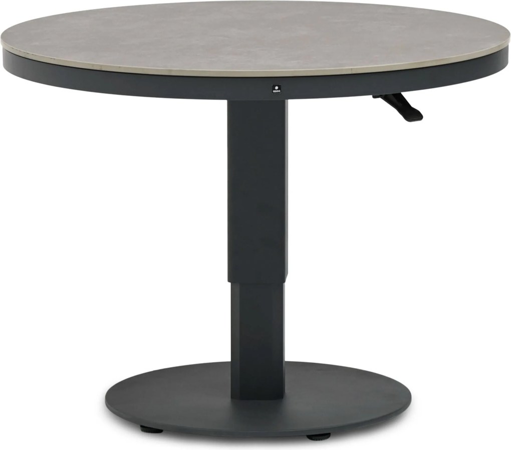 Tuintafel   90 cm  Grijs   Tivano in hoogte verstelbare