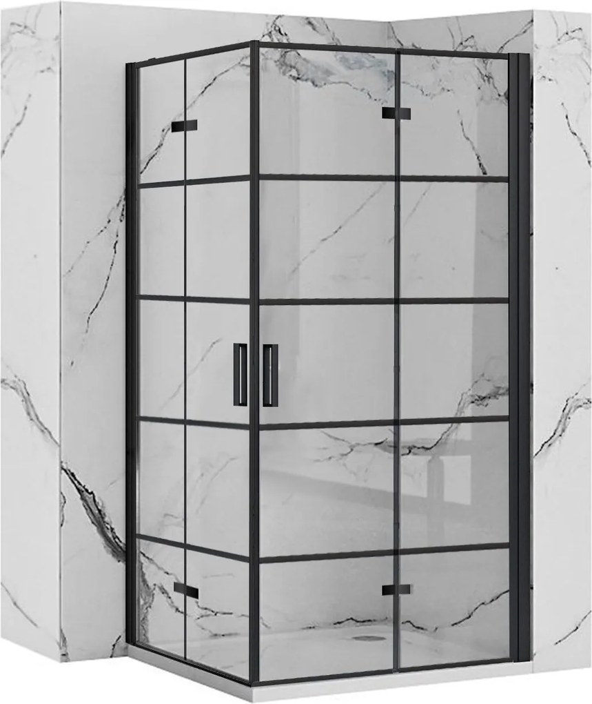 Kabina prysznicowa Rea Molier Black Double 80x80