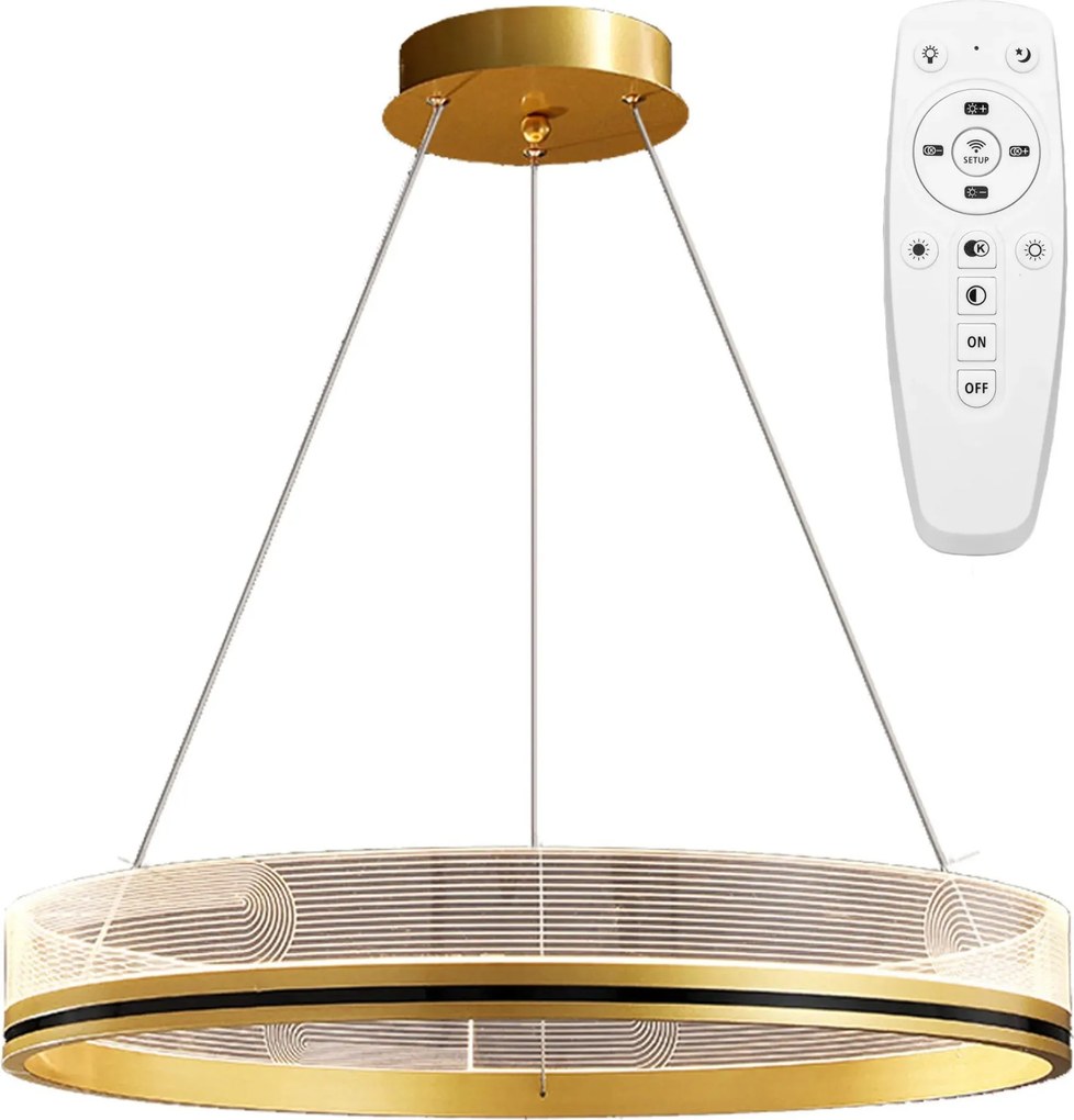 Hanglamp APP1190-CP Goud 60cm