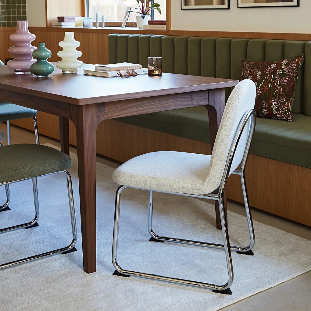 Set van 2 stoelen, poten chroom, Marsso