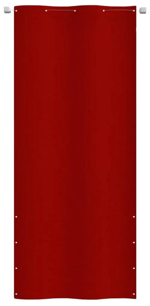 vidaXL Balkonscherm 100x240 cm oxford stof rood