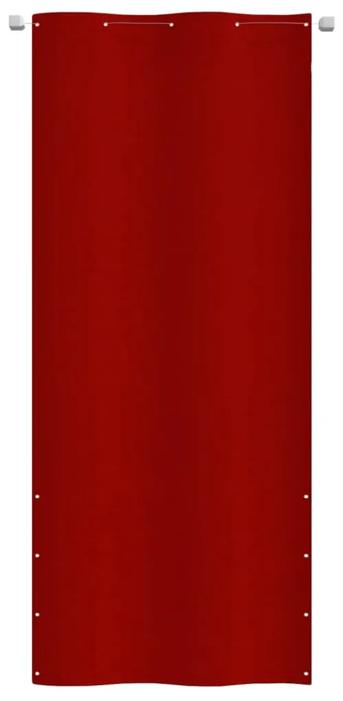 vidaXL Balkonscherm 100x240 cm oxford stof rood