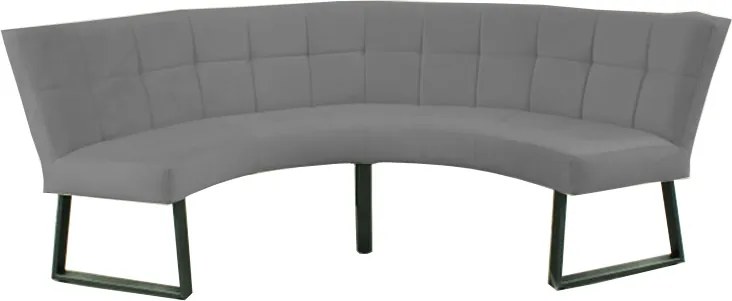 Eetkamerbank - Amsterdam - stof Element cementgrijs 23 - geschikt voor tafel 150 cm