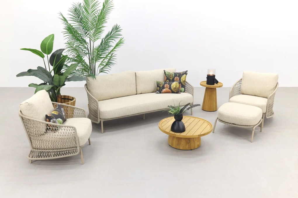 4 Seasons Puccini/Pablo stoel-bank loungeset incl. hocker - 6-delig