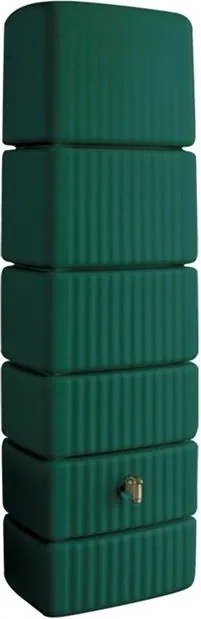 4Rain slim groen groen - Regenton muurmodel - 37x58x182cm - 300 liter