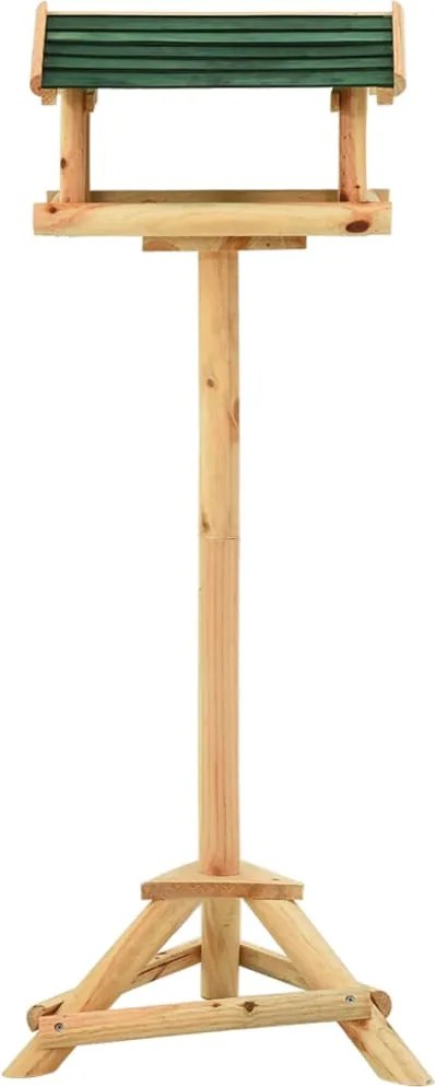 vidaXL Vogelvoeder met standaard 37x28x100 cm massief vurenhout