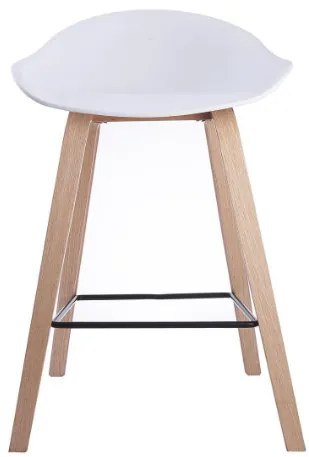 House of Rebels Barkruk - Romeo - 65 cm - Wit - Hout - Set van 2 - House of Rebels