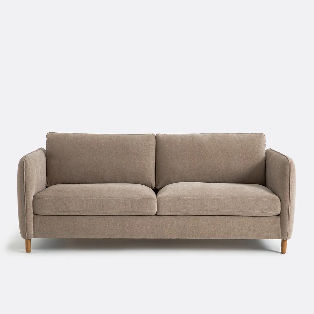 4-zits bedbank Loméo van gevlekt polyester