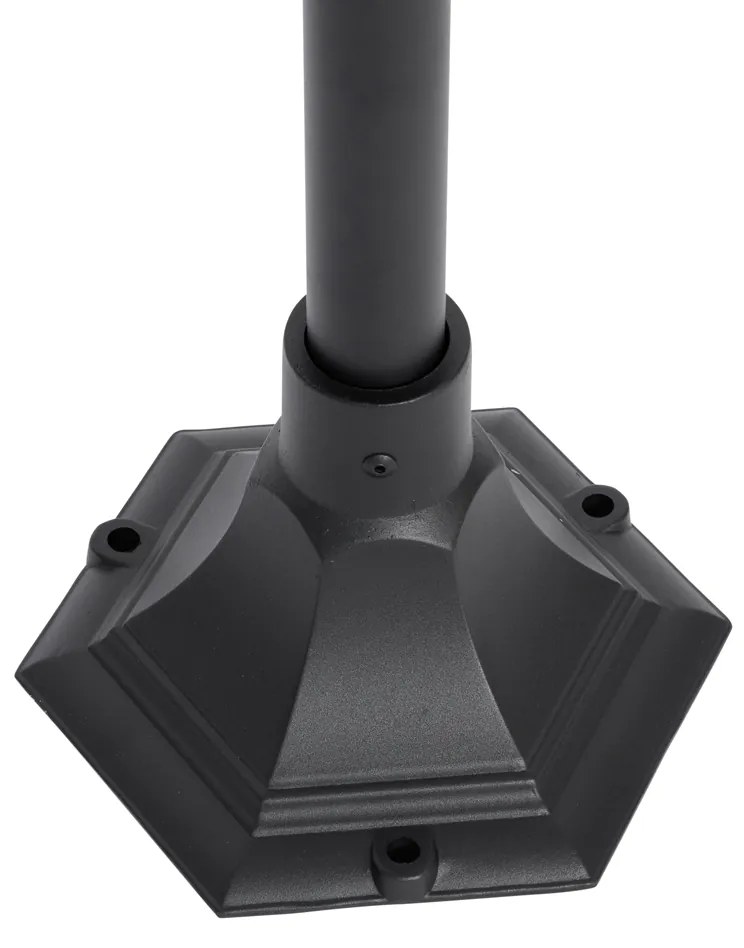 Klassieke buiten lantaarn zwart 135 cm IP44 - Berta