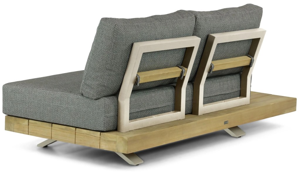 Hoek loungeset 5 personen Teak Taupe Santika Furniture Santika