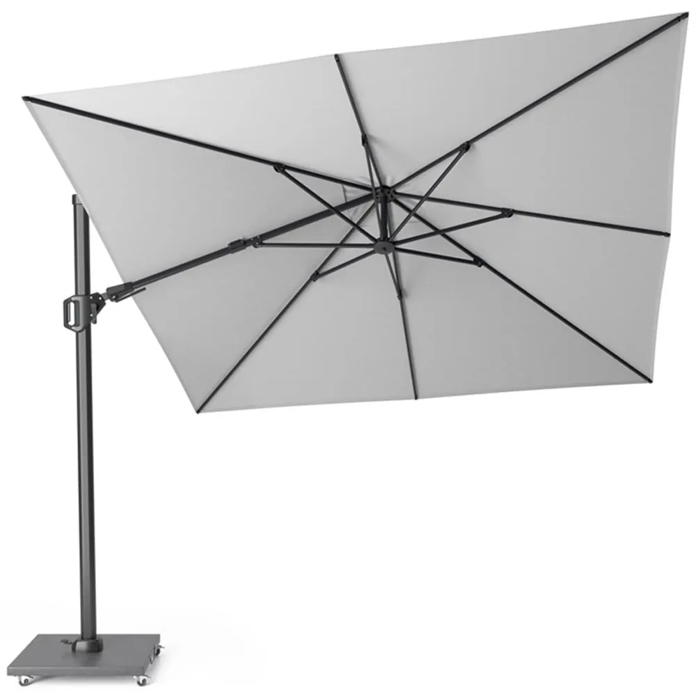 Platinum Challenger Zweefparasol Xm T Premium (incl. Voet En Hoes) Aluminium Grijs