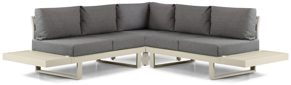 Hoek loungeset 5 personen Aluminium Taupe  Lifestyle Garden Furniture Lorenzo