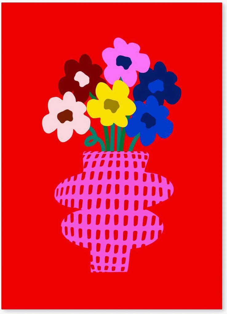 Poster Red Vibrant