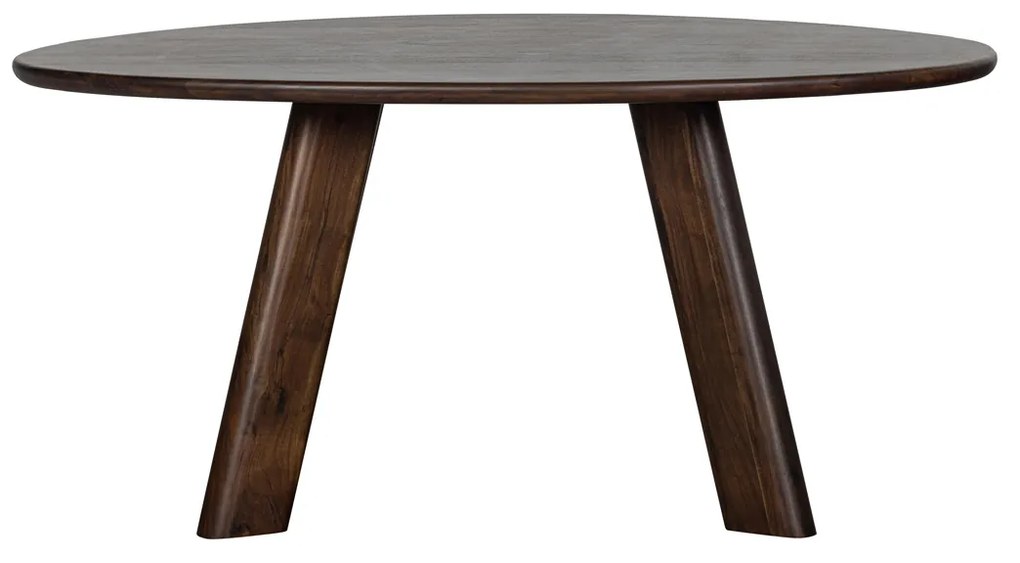 BePureHome Roundly Organische Eettafel Walnoot - 160 X 110cm.