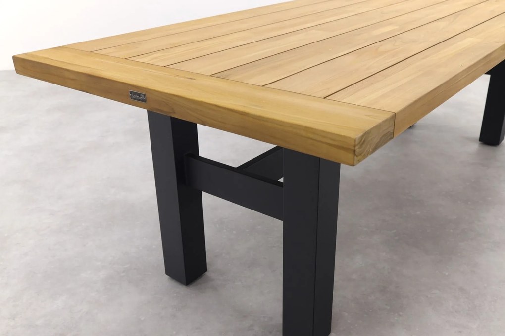 Hartman tuinset - Heron tuintafel 240 cm. + Le Soleil tuinstoel Taupe