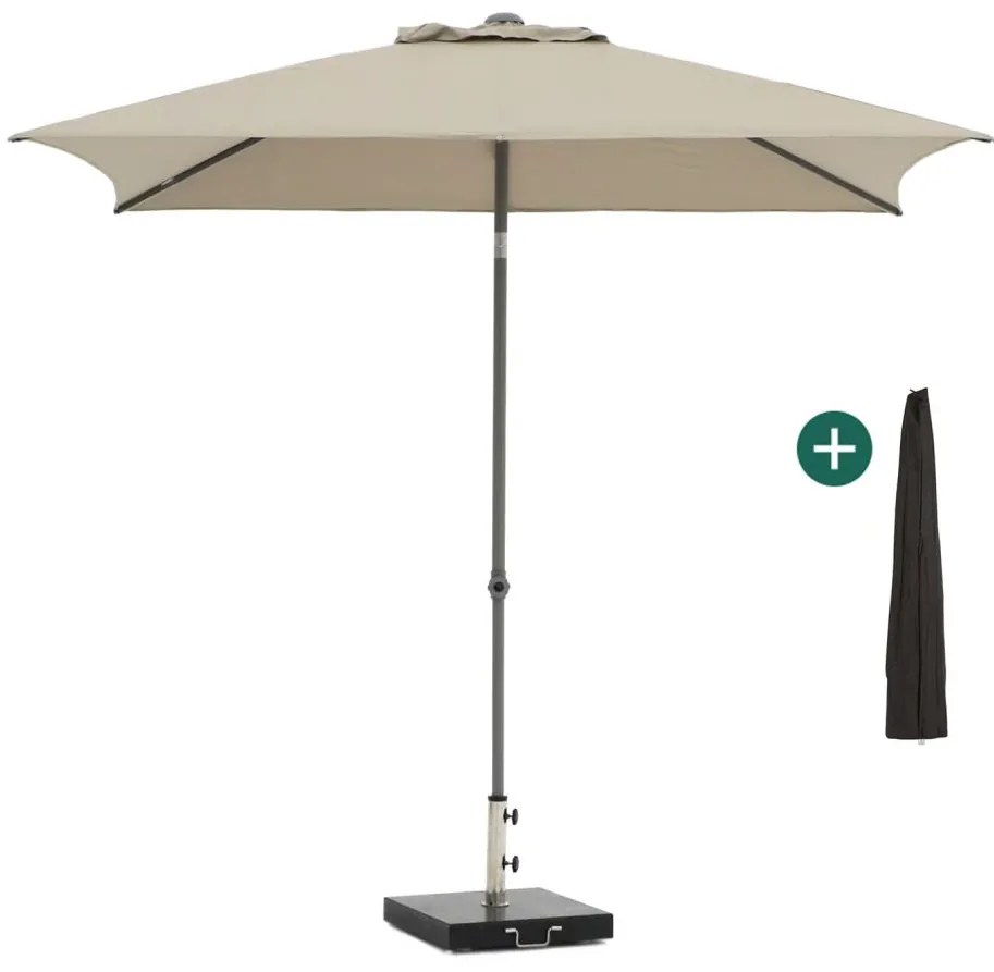 Shadowline Push-up parasol 250x200cm | Kees Smit Tuinmeubelen