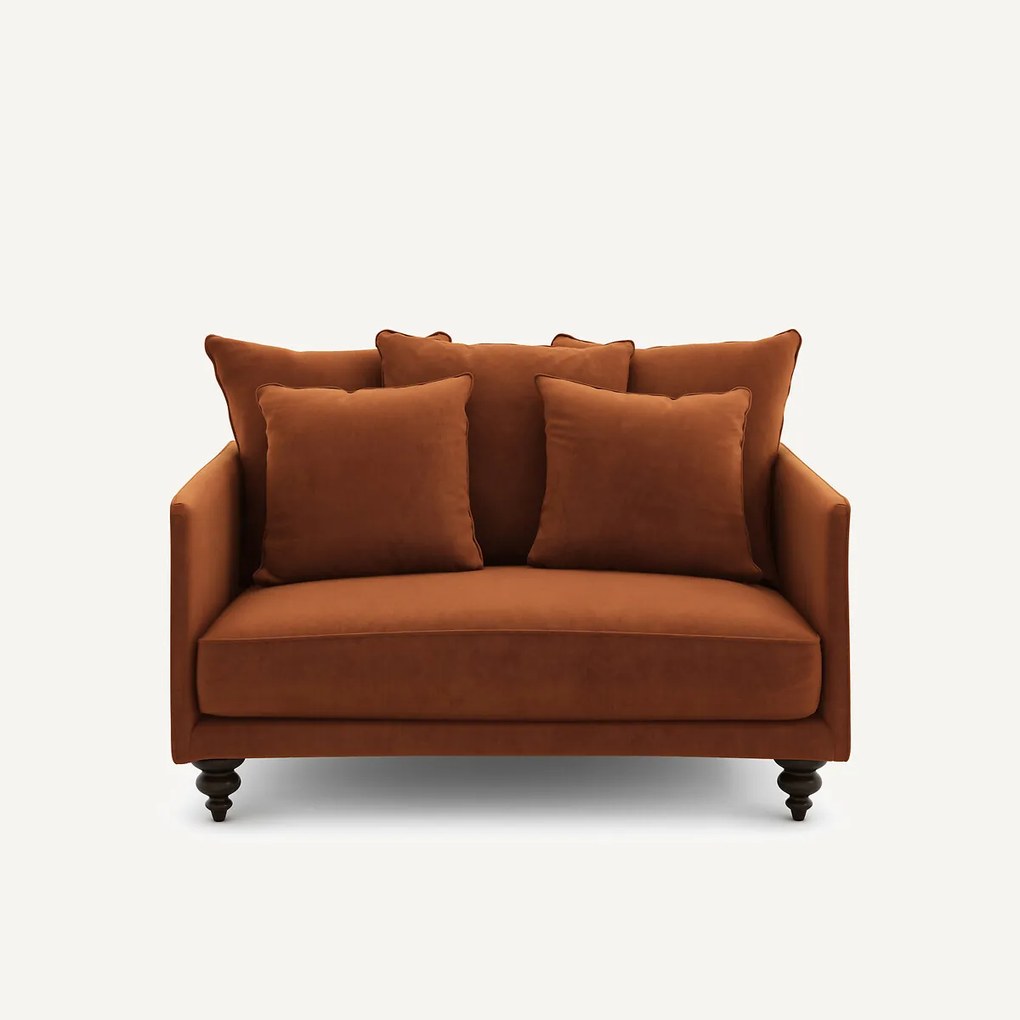2-zits fluwelen bank, Lazare
