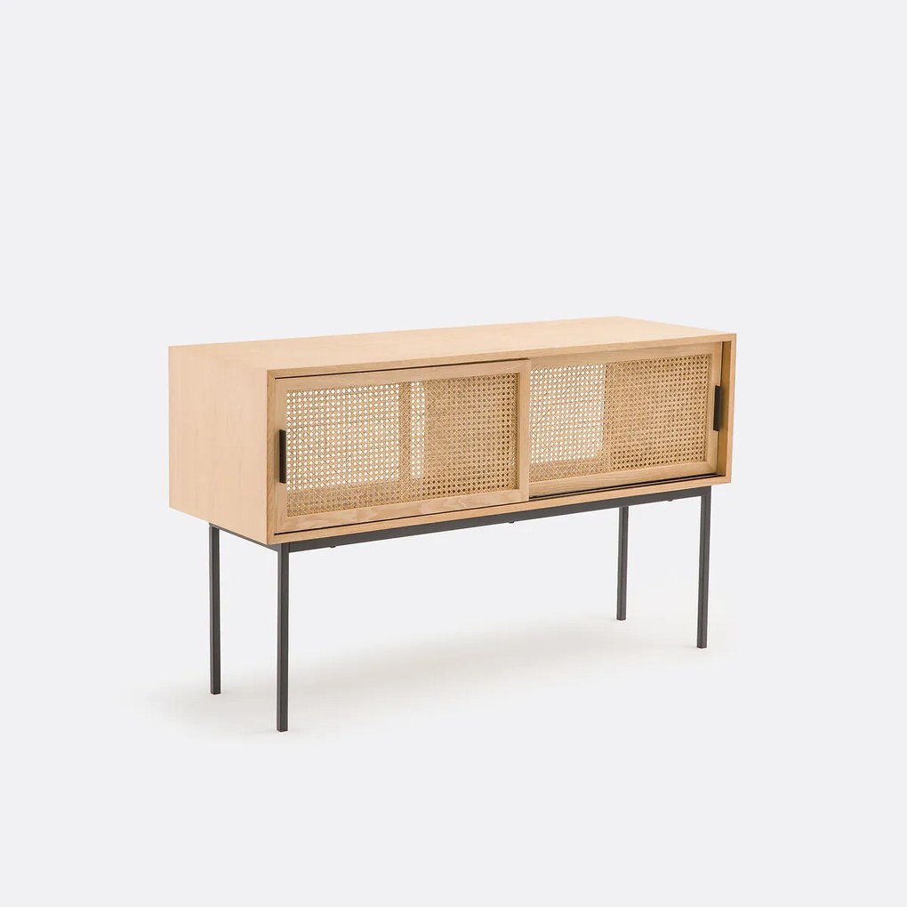 Dubbel badkamermeubel van riet Waska