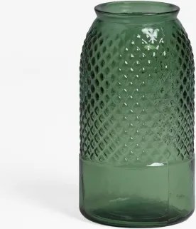 Vaas Van Gerecycled Glas Dinte Groen – Kool - Sklum