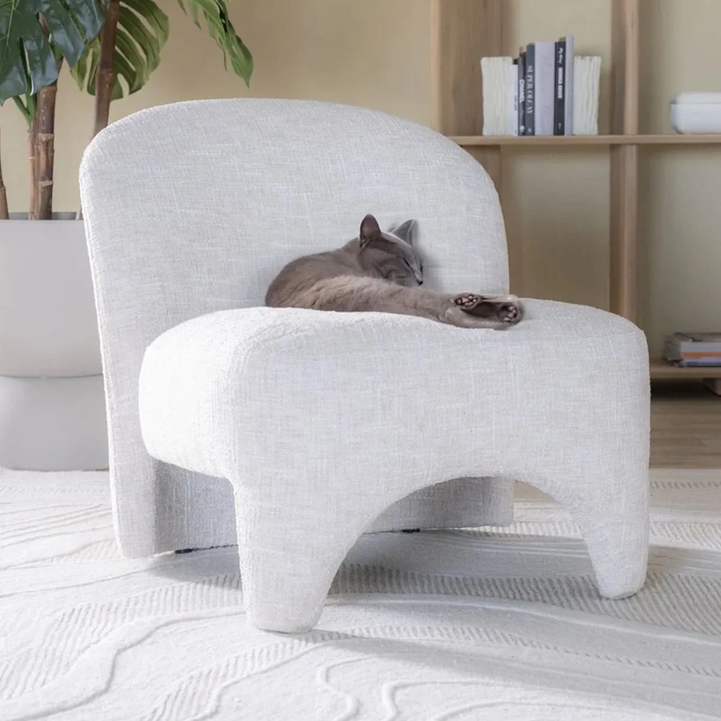 Fauteuil Zonder Armleuningen Beige