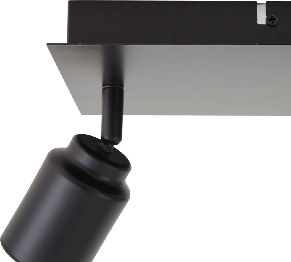Moderne badkamer spot zwart vierkant 3-lichts IP44 - Ducha