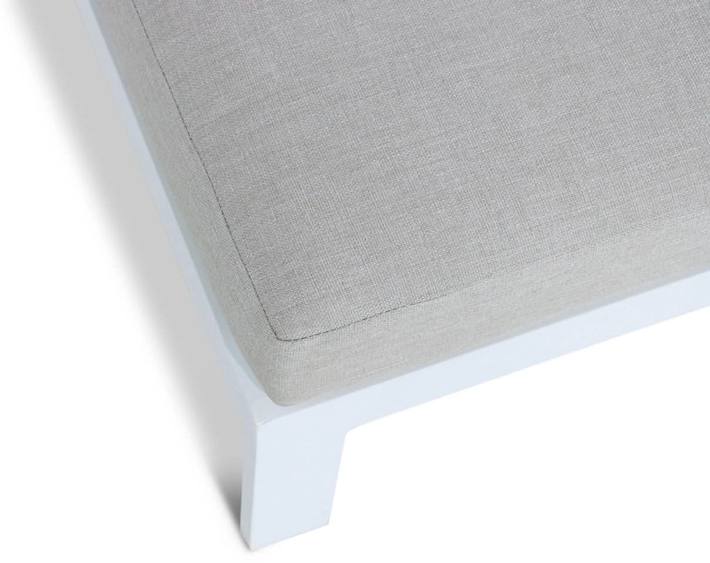 Santika Mulsanne Lounger Aluminium Wit