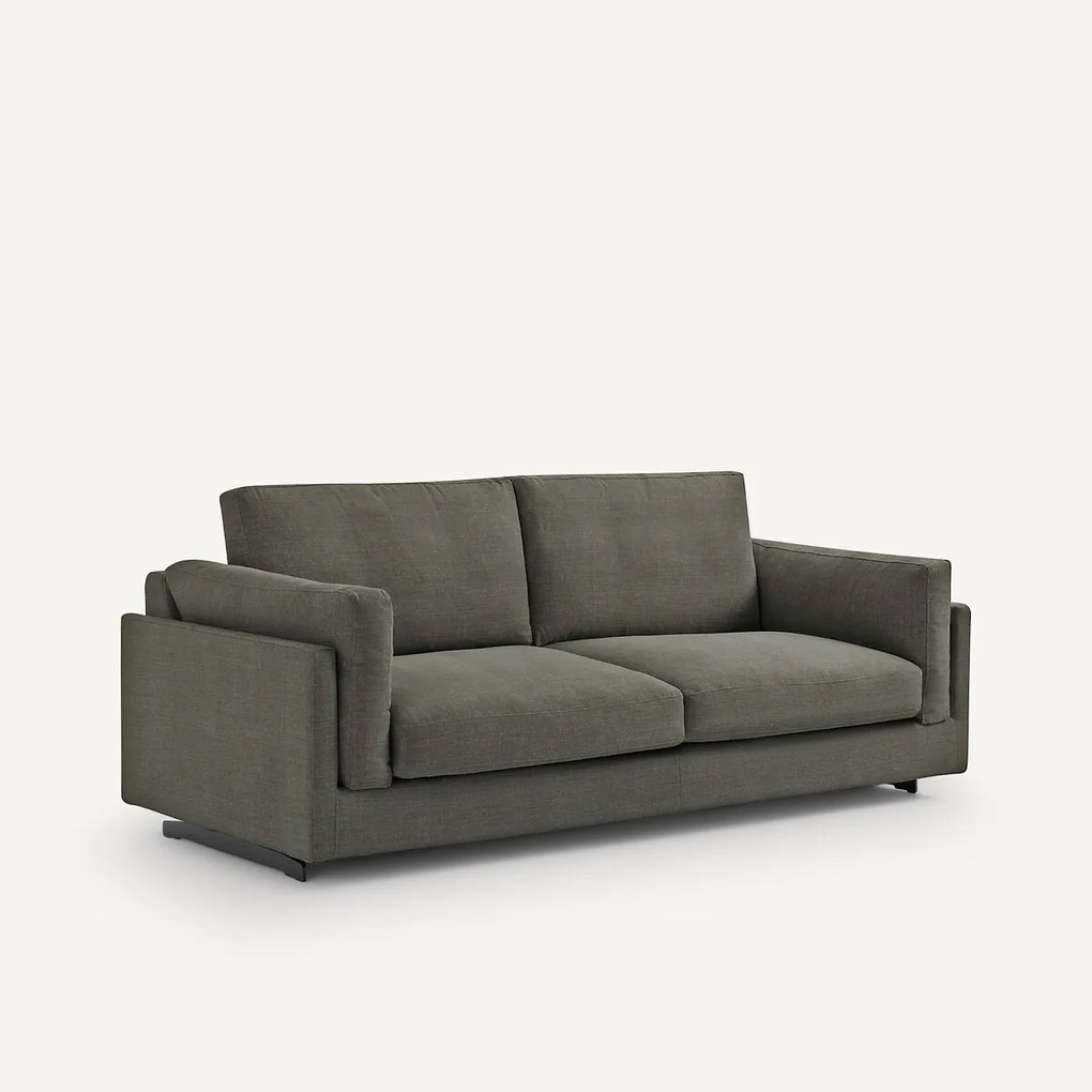 3-zits bank, omvormbaar, van katoen en linnen, César